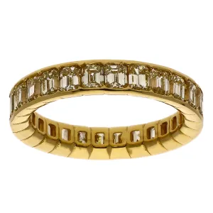 14K Yellow Gold Diamond Eternity Band