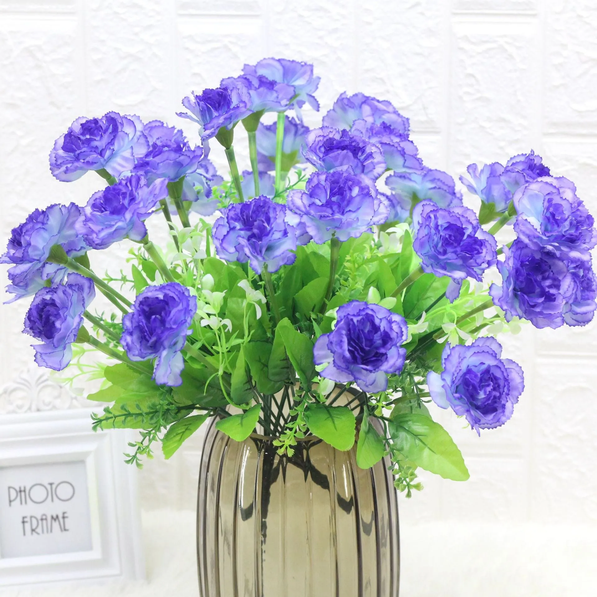 5PCS Artificial Flower Carnation Bunch of Flowers Hotel Furnishings Dried Flower  Fake Flower Gift for Women