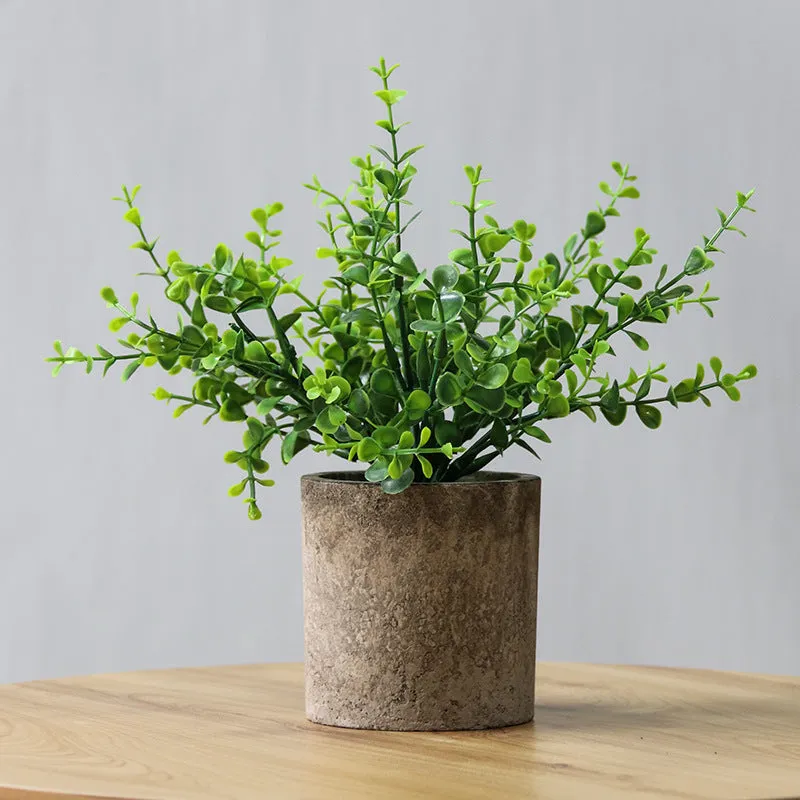 Artificial Plant Environmental Protection Home Desktop Potted Plant Plastic Fake Green Plants