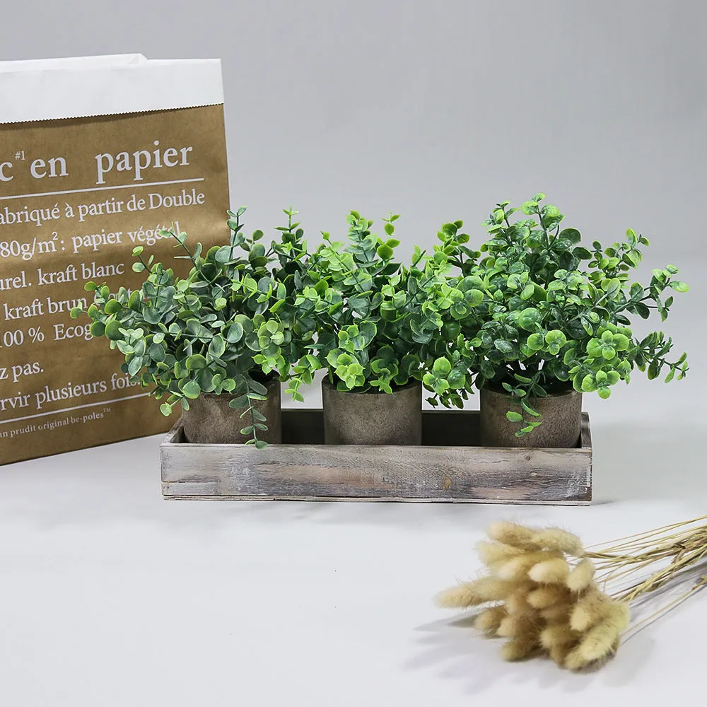 Artificial Plant Environmental Protection Home Desktop Potted Plant Plastic Fake Green Plants