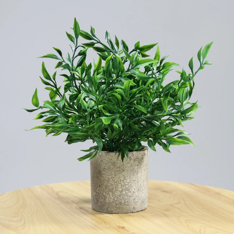Artificial Plant Environmental Protection Home Desktop Potted Plant Plastic Fake Green Plants