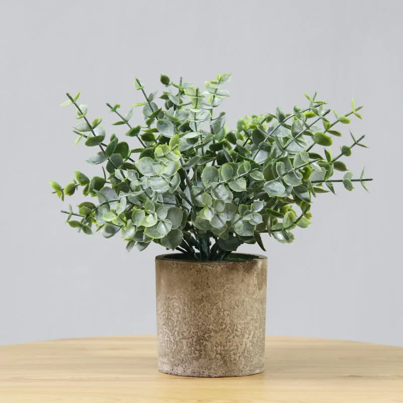 Artificial Plant Environmental Protection Home Desktop Potted Plant Plastic Fake Green Plants