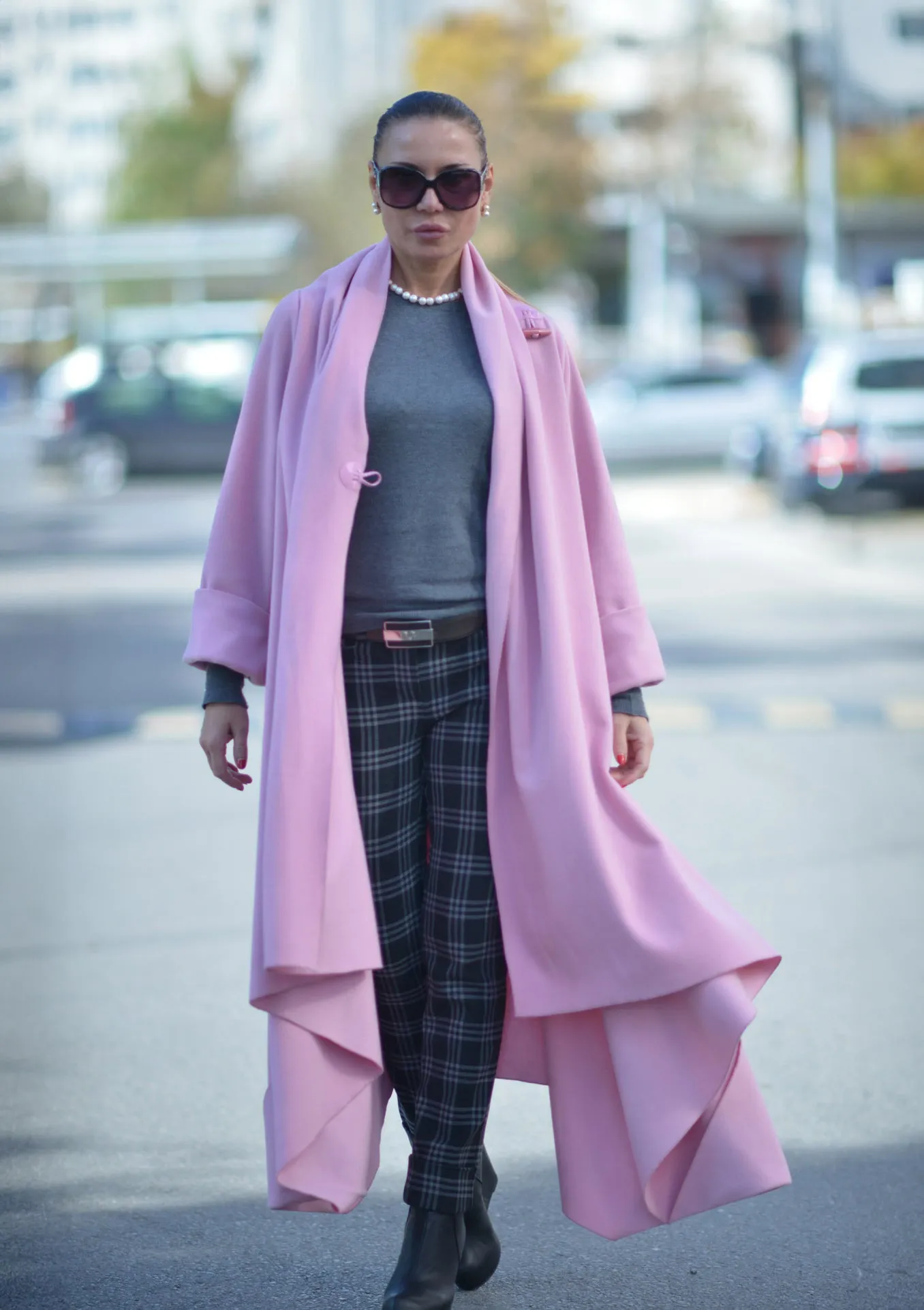 Baby Pink Winter Loose Coat RENATA