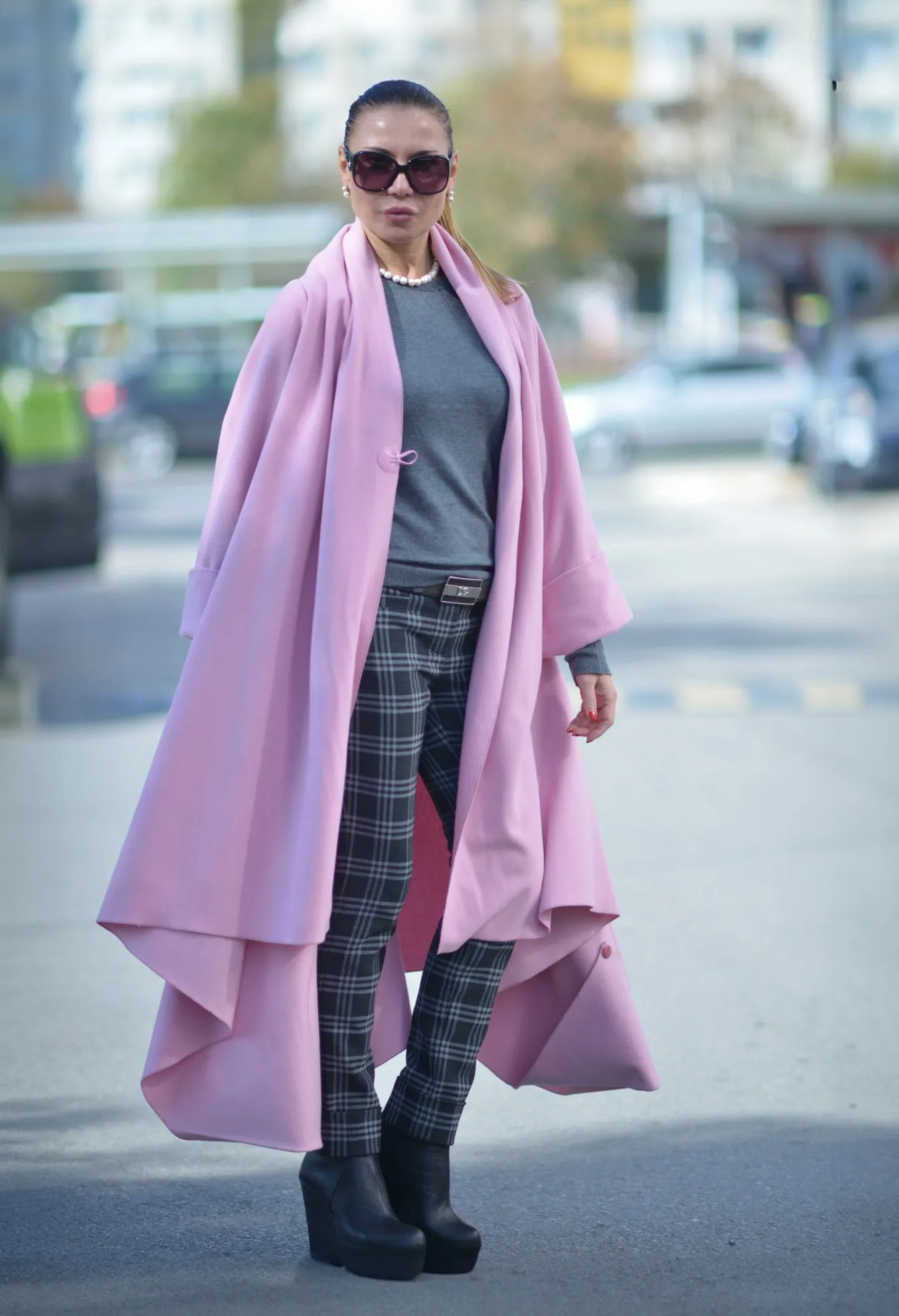 Baby Pink Winter Loose Coat RENATA