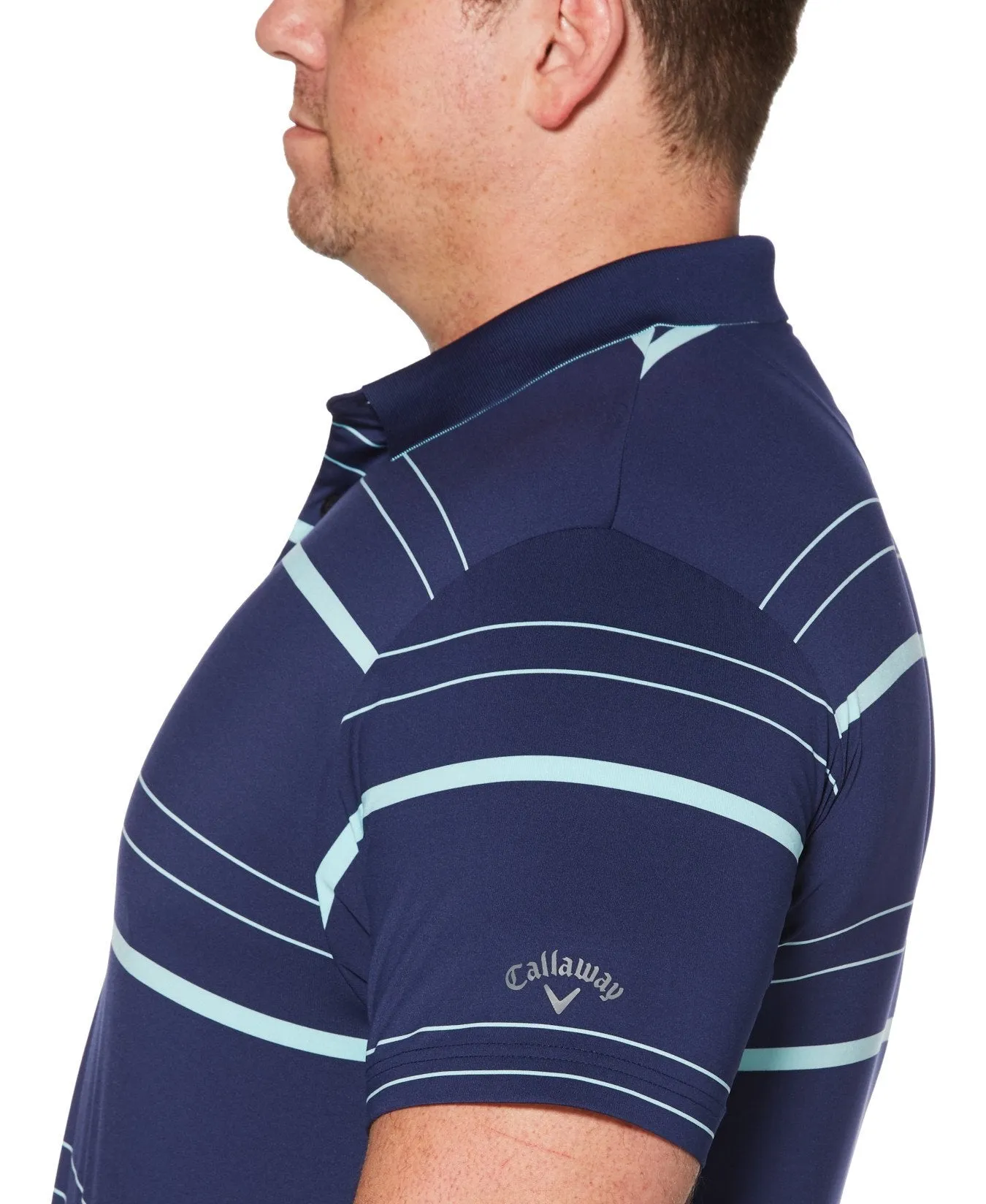 Big & Tall Fashion Stripe Polo