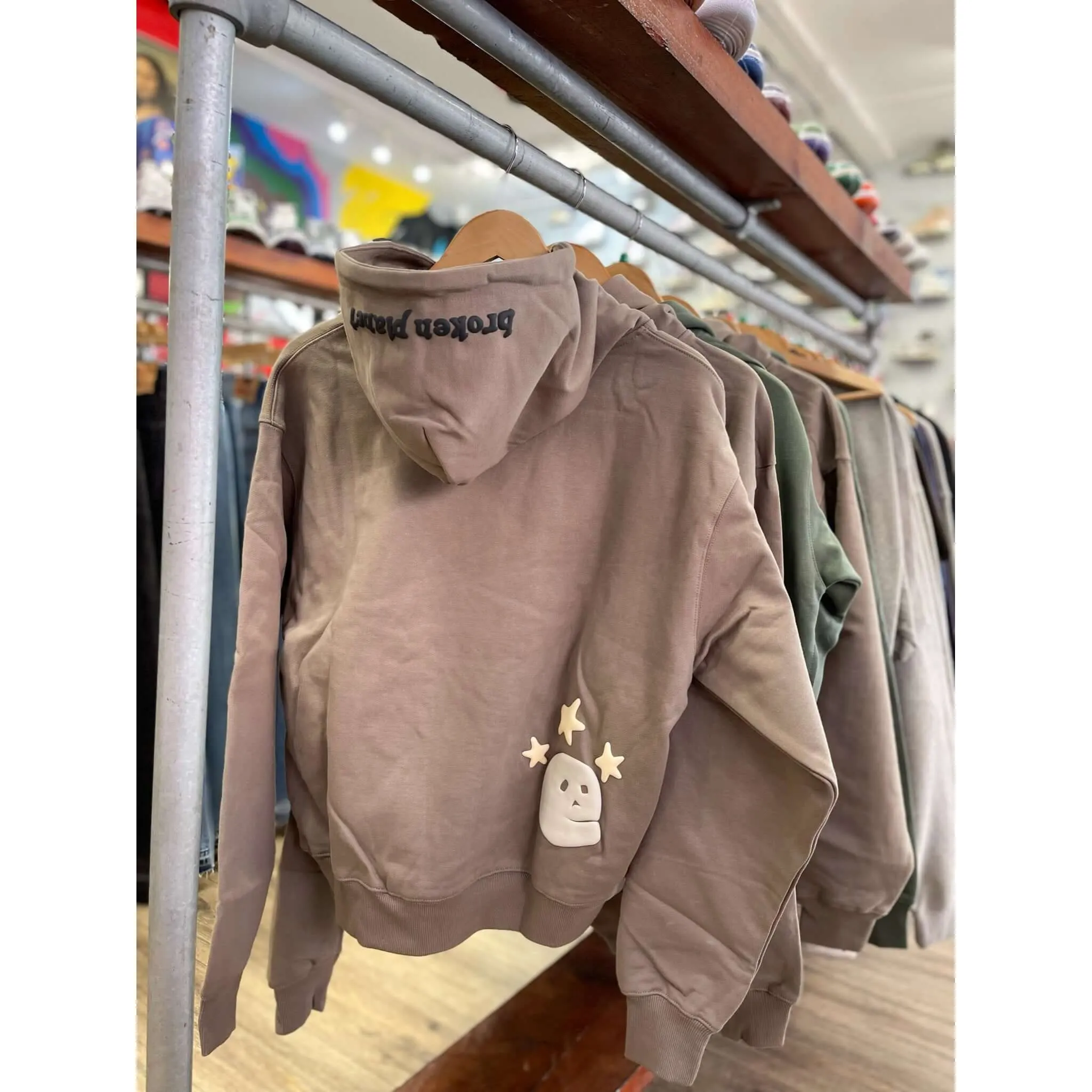 Broken Planet Market Cosmic Peaks Hoodie Cinder Brown