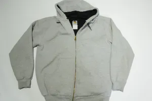 Carhartt J149 Gray Thermal Lined Vintage 00's Work Construction Hoodie Sweatshirt