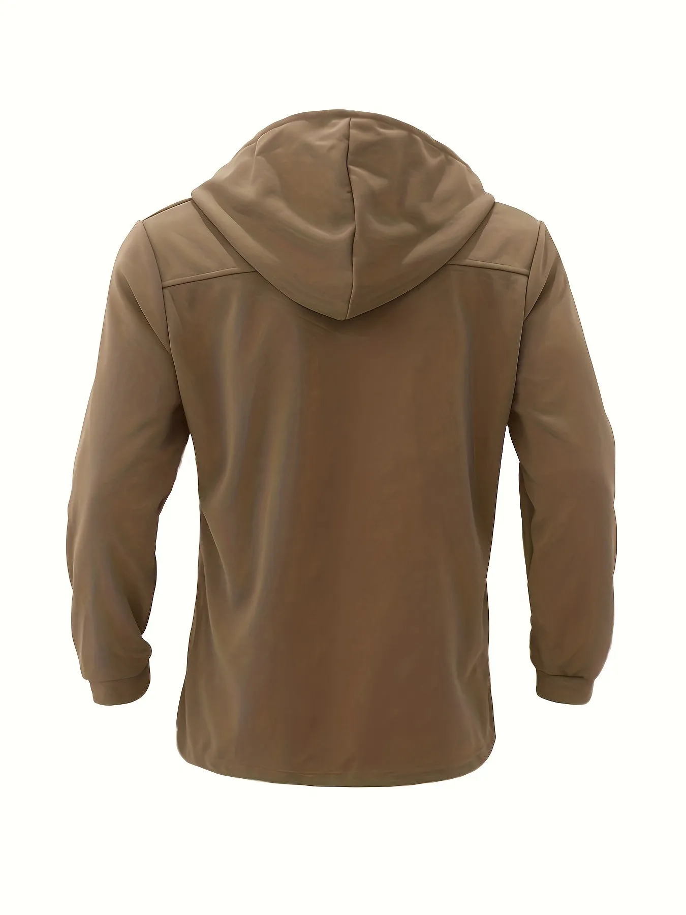 Coatify - Heren Dubbel Geknoopte Peacoat met Capuchon en Reverskraag