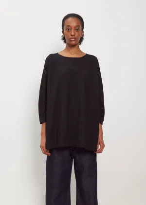 Cotton Tunic Top — Black