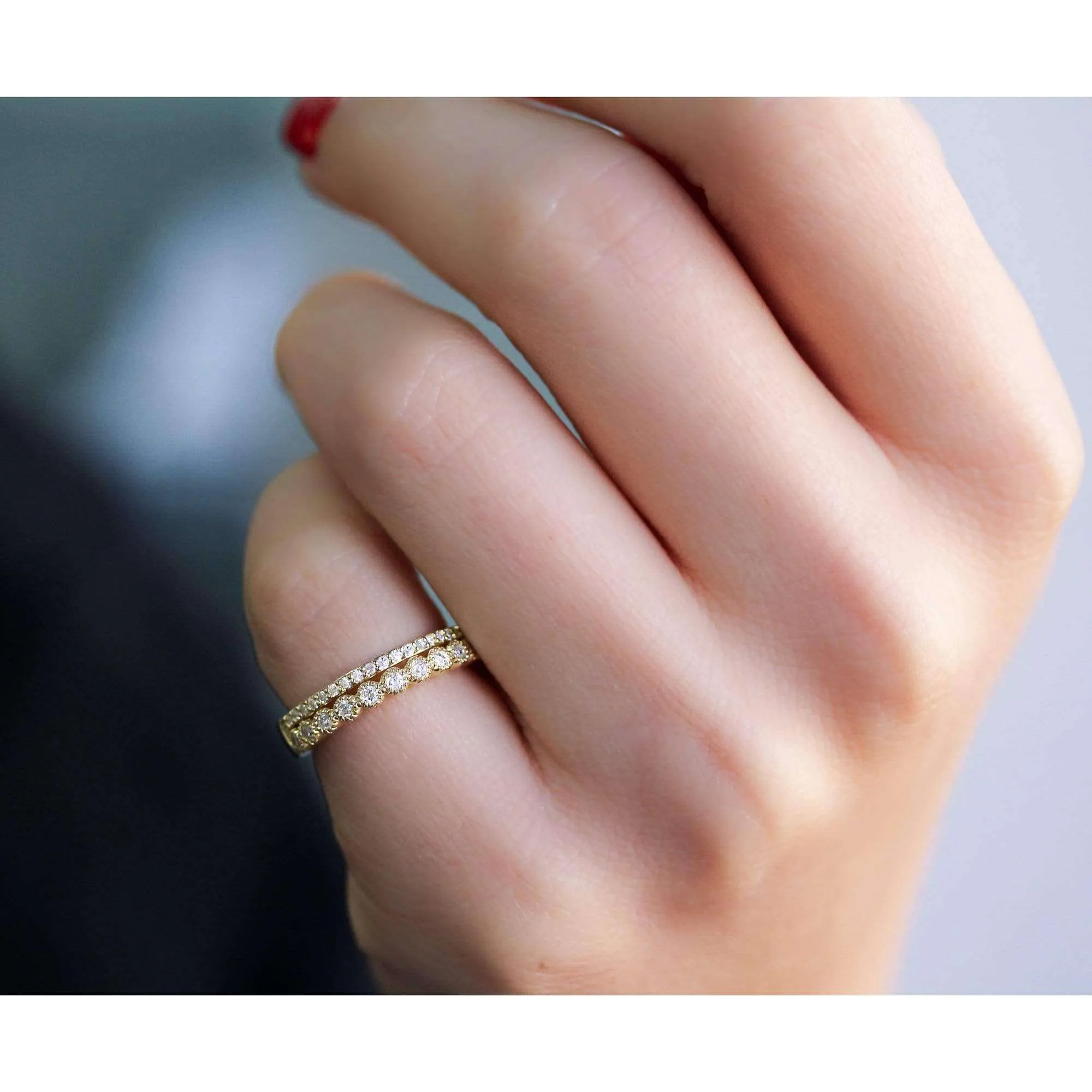 Duo Diamond Gold Band