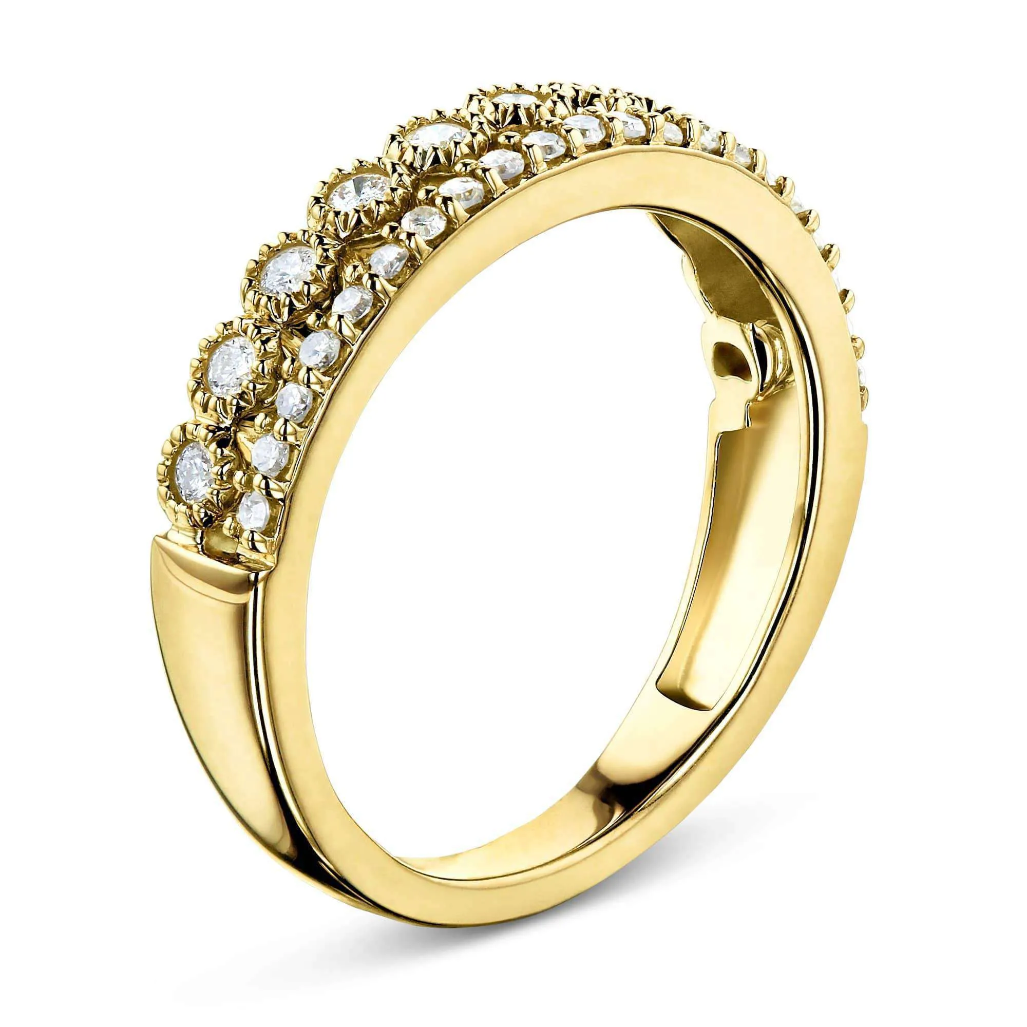 Duo Diamond Gold Band
