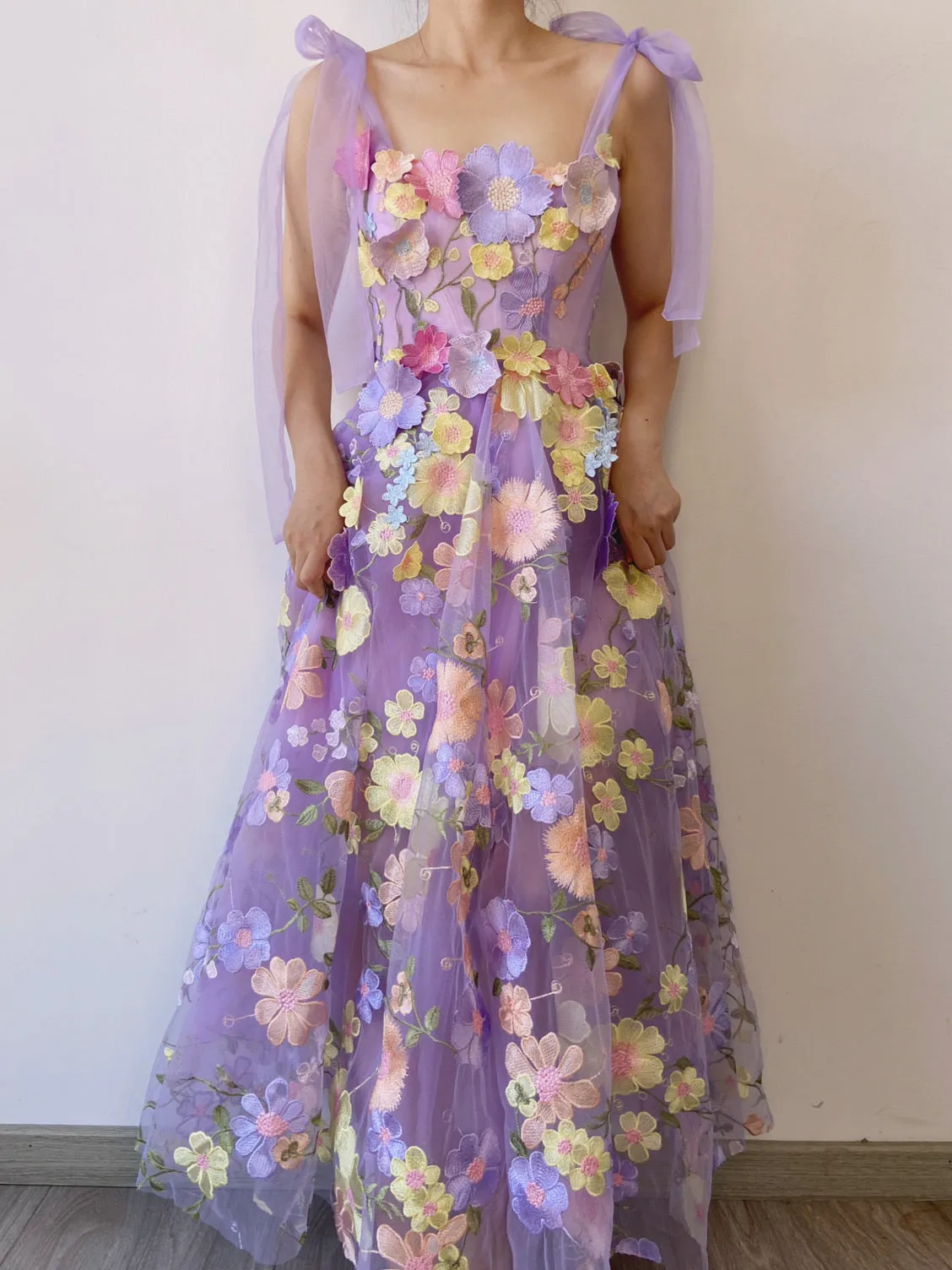 Fairycore Floral Embroidery Corset Dress