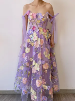 Fairycore Floral Embroidery Corset Dress