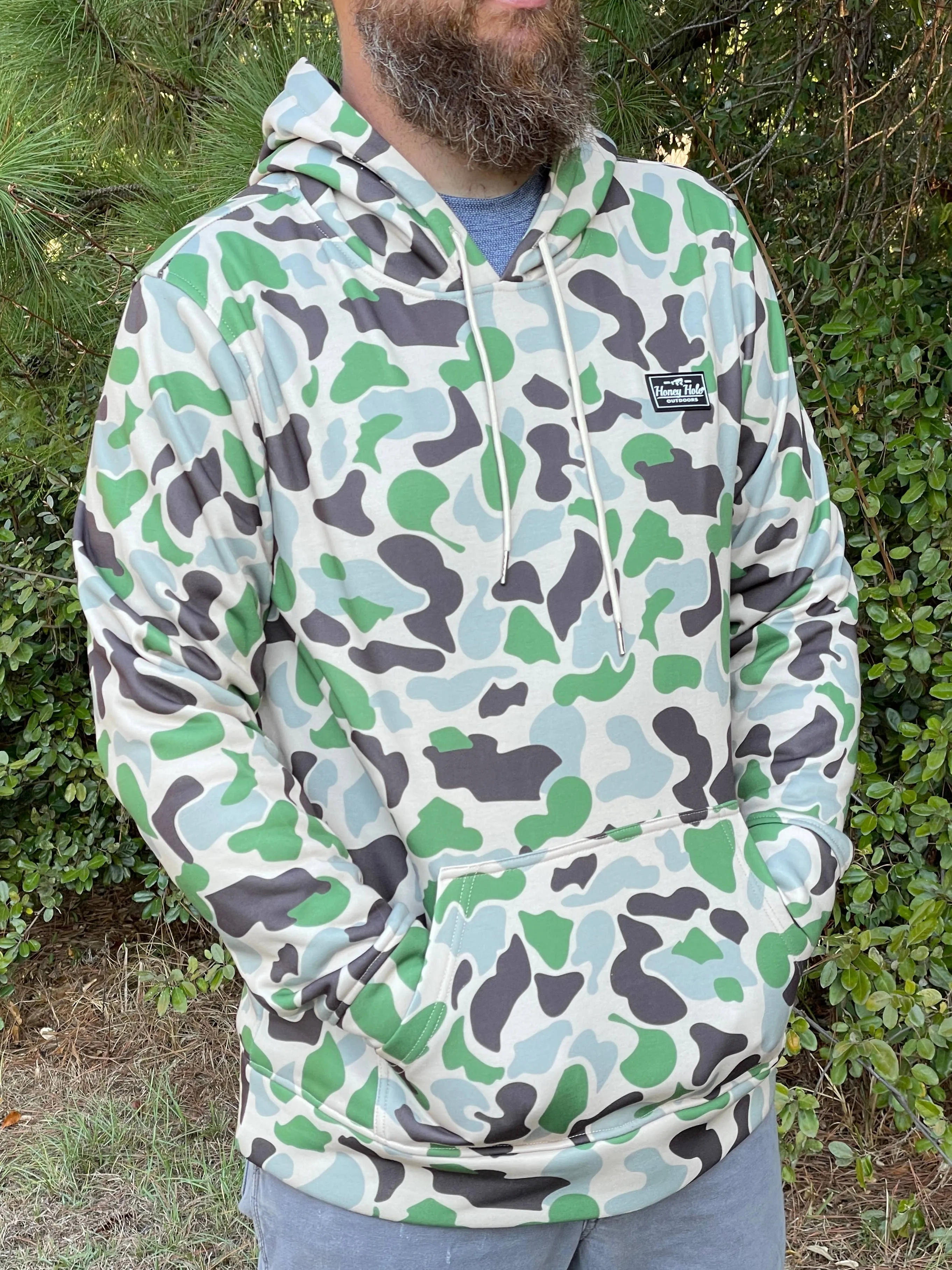 Fleece Hoodie - Duck Camo: M