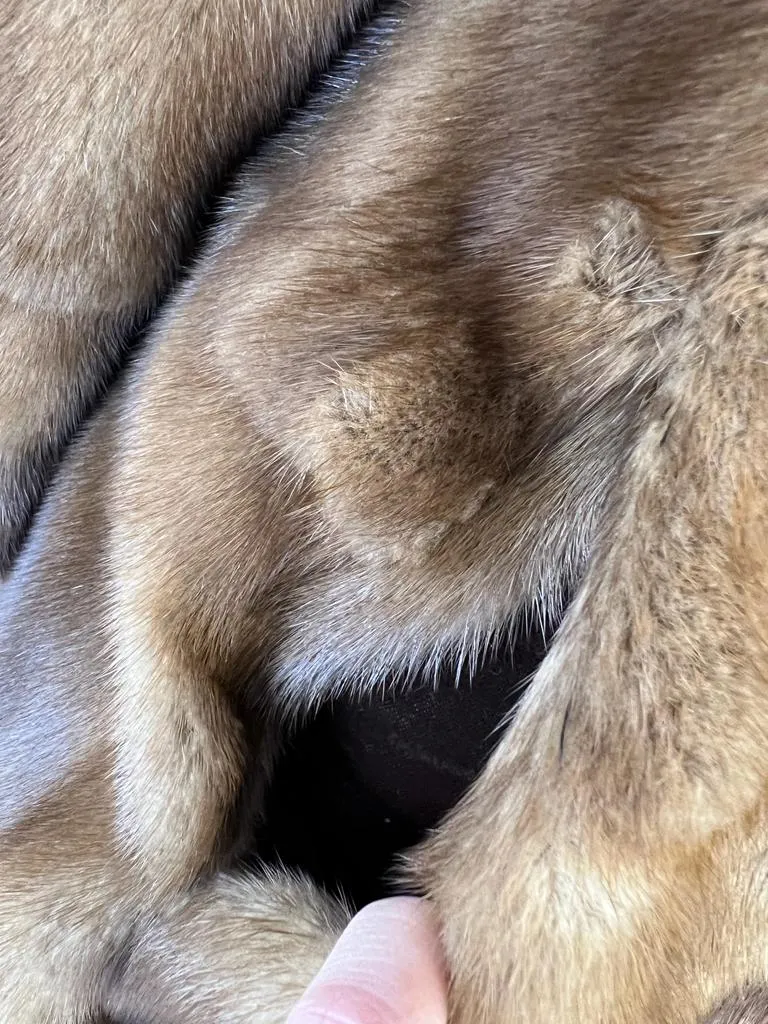 GEORGEOU WESTCHESTER WHISKEY MINK FUR COAT