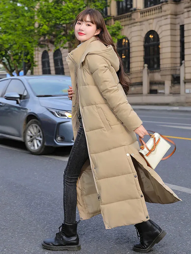 Grace – Women's Winter X-Long Hooded Down Coat