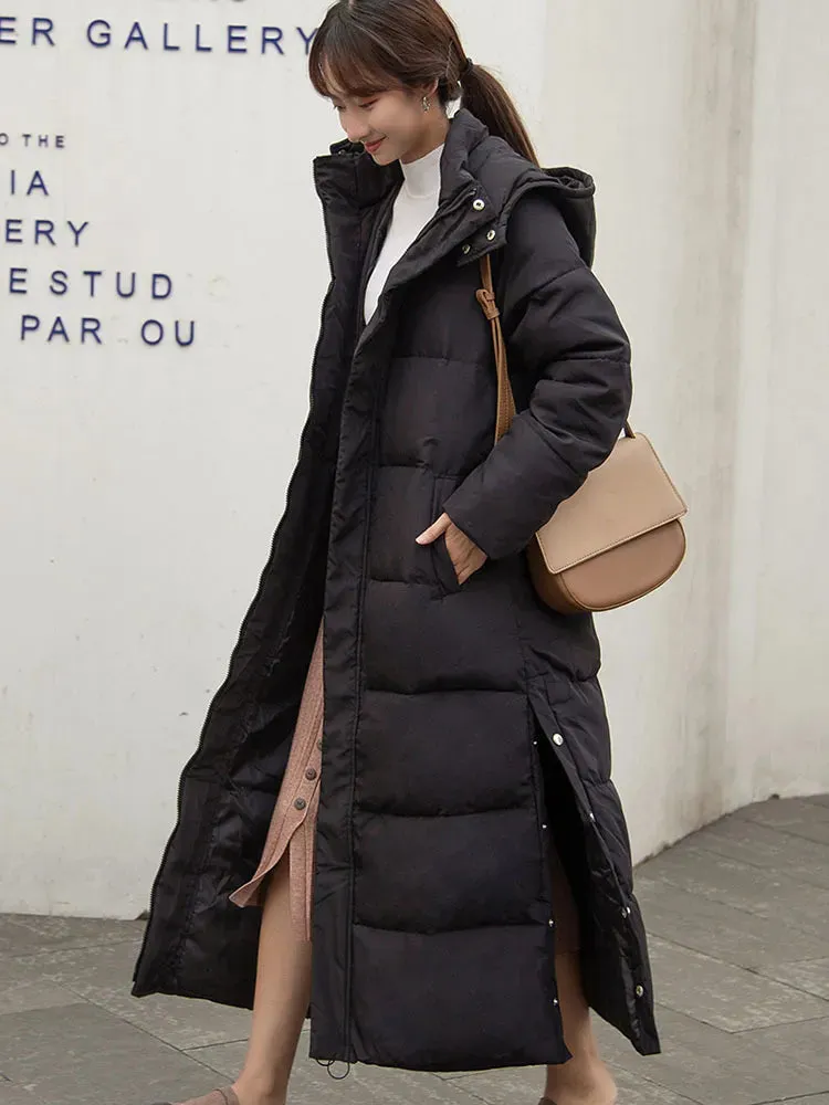 Grace – Women's Winter X-Long Hooded Down Coat