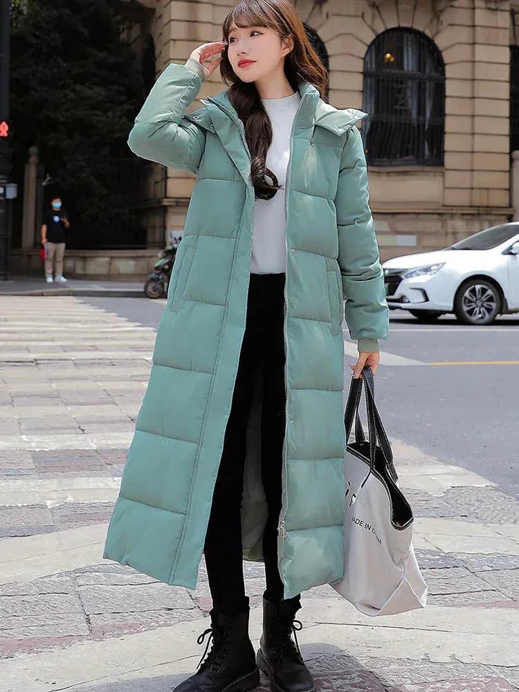 Grace – Women's Winter X-Long Hooded Down Coat