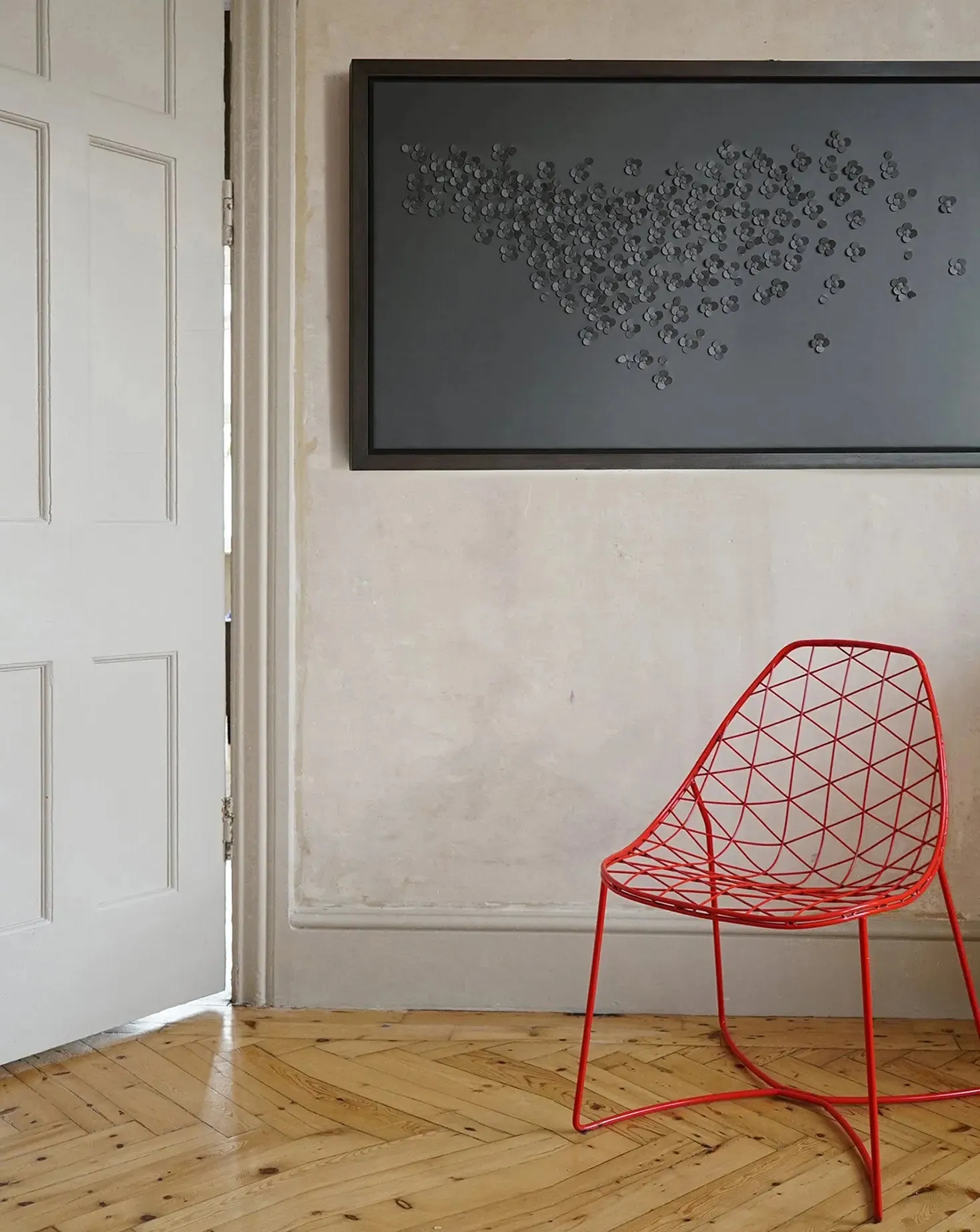 Grey Blossom Wall Art