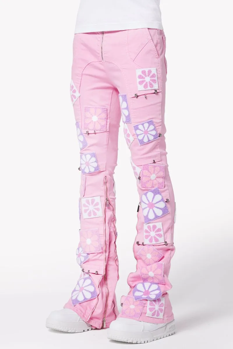 GUAPI French Rose Flowers Denim (Pink)