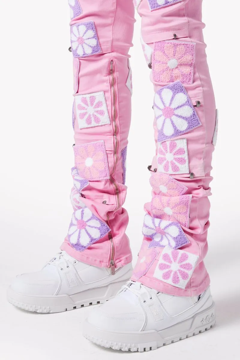 GUAPI French Rose Flowers Denim (Pink)
