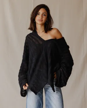 Handmade Trico Hoodie Black
