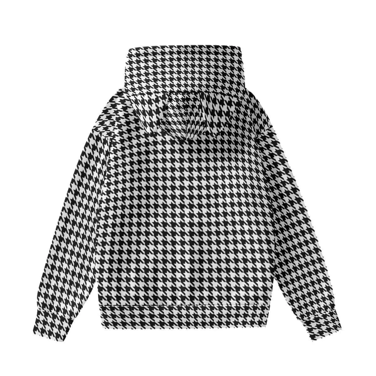 Houndstooth Hoodie, Womens Hoodies, Cat ear hoodie, Houndstooth Sweater, Women's Sweater, Black Houndstooth Hoodie, Women's hoodie