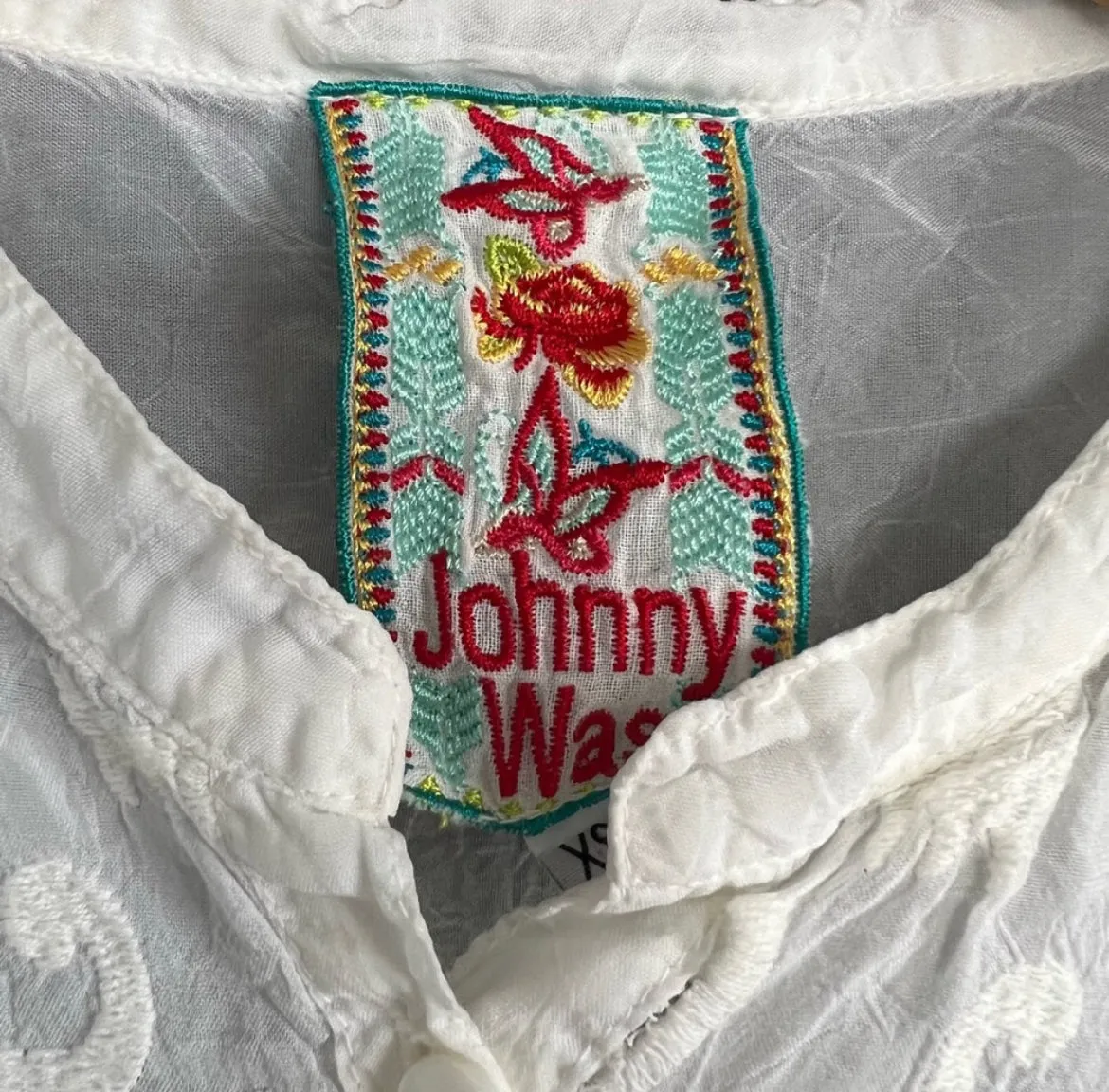 Johnny Was Wirey Vine Georgette Tunic