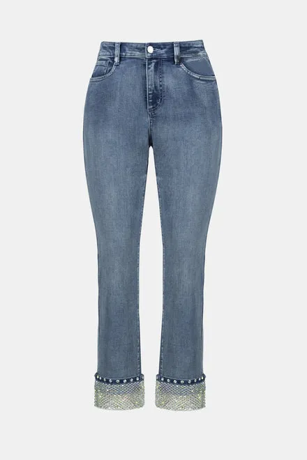 JOSEPH RIBKOFF 241929 Mesh Cuff Jean