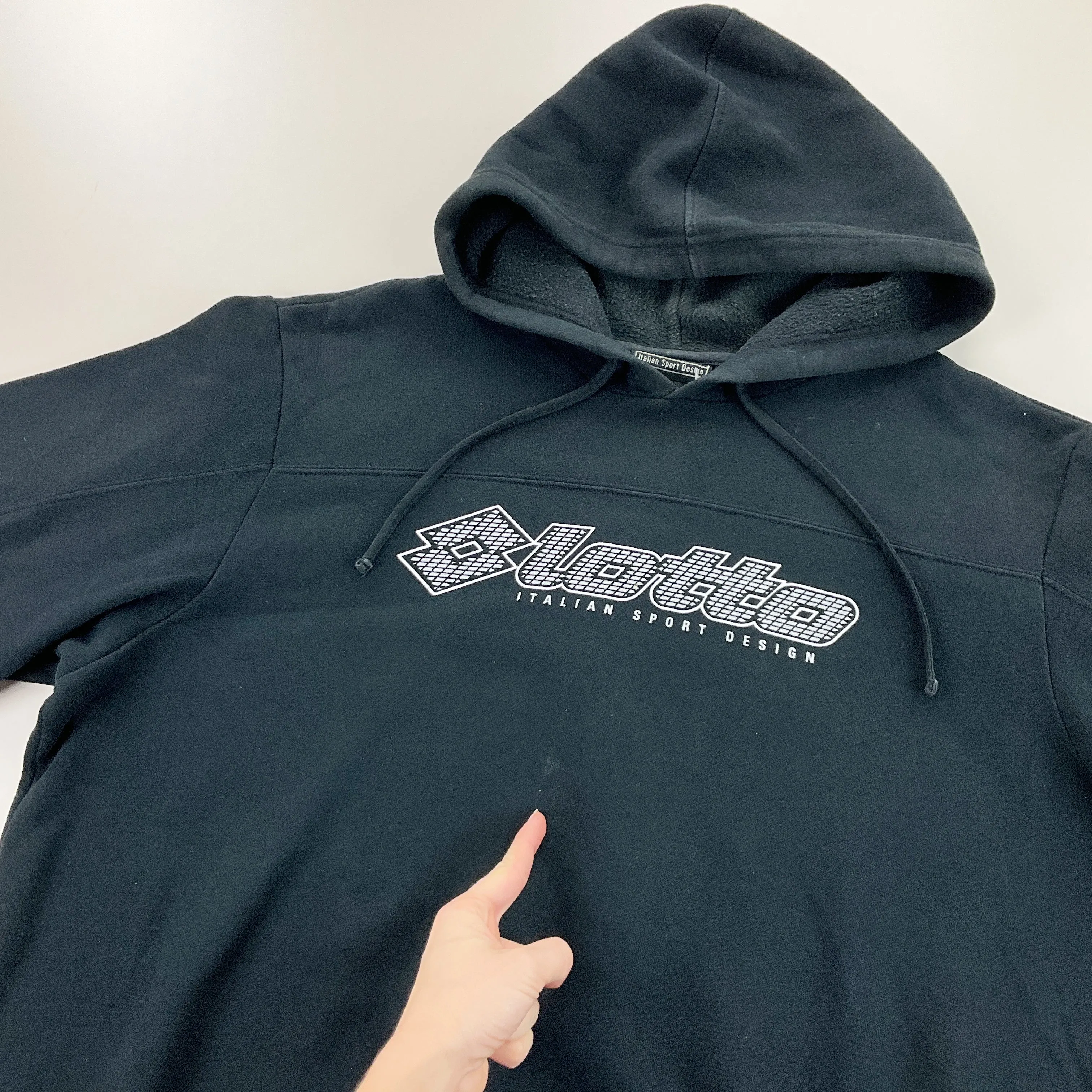Lotto 00s Spellout Hoodie - XL