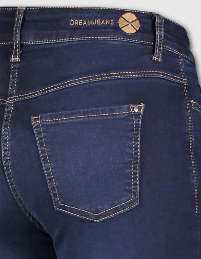 MAC Dream Straight Fit Dark Wash Jeans