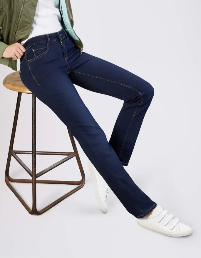 MAC Dream Straight Fit Dark Wash Jeans
