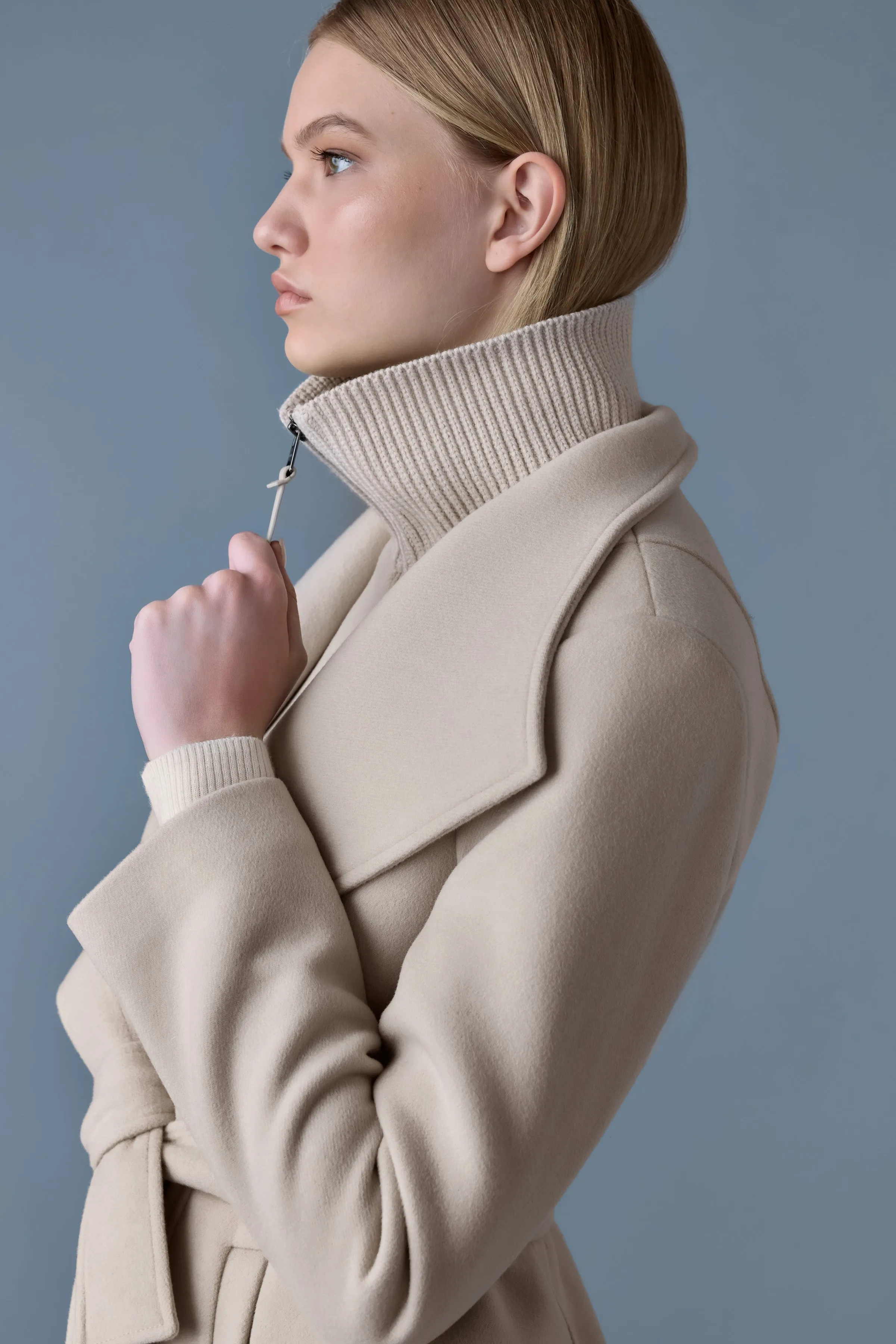 Mackage 2-in-1 Double Face Wool Coat With Sash (More Colors)