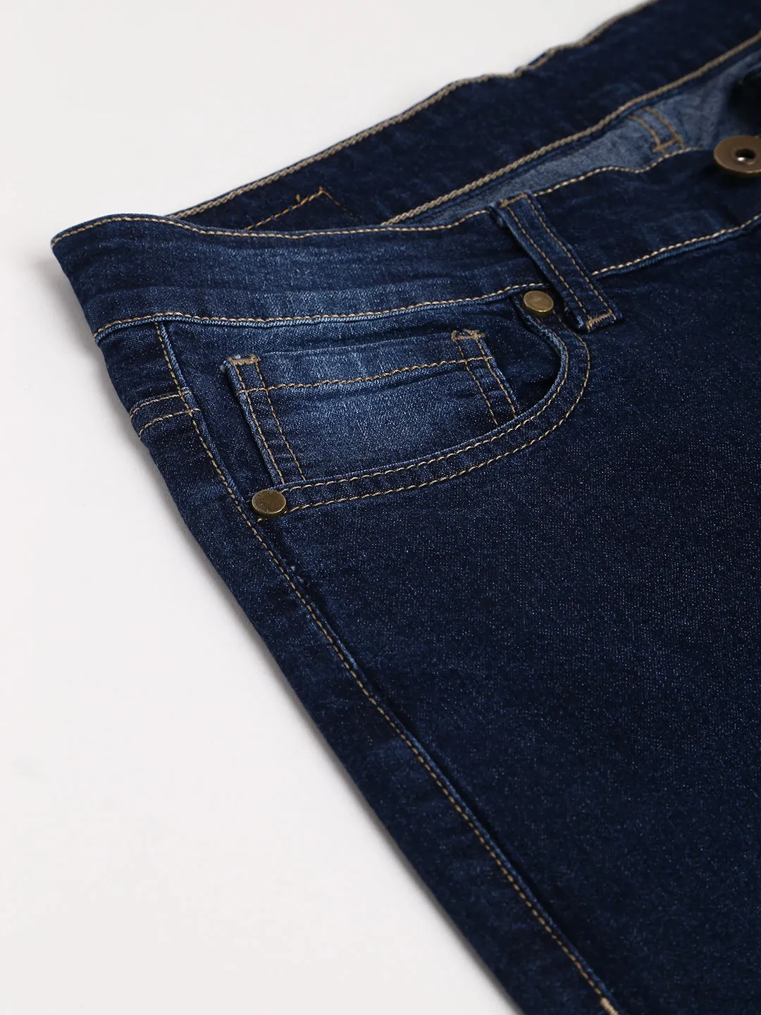 Men's Indigo Slim Fit Mid Rise Denim Jeans
