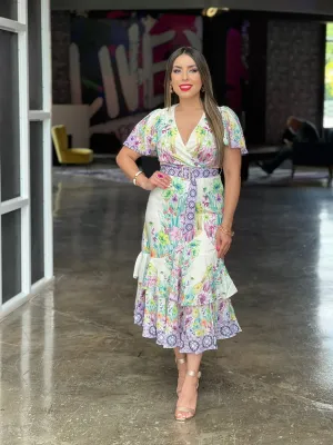MIDI FLORAL DRESS