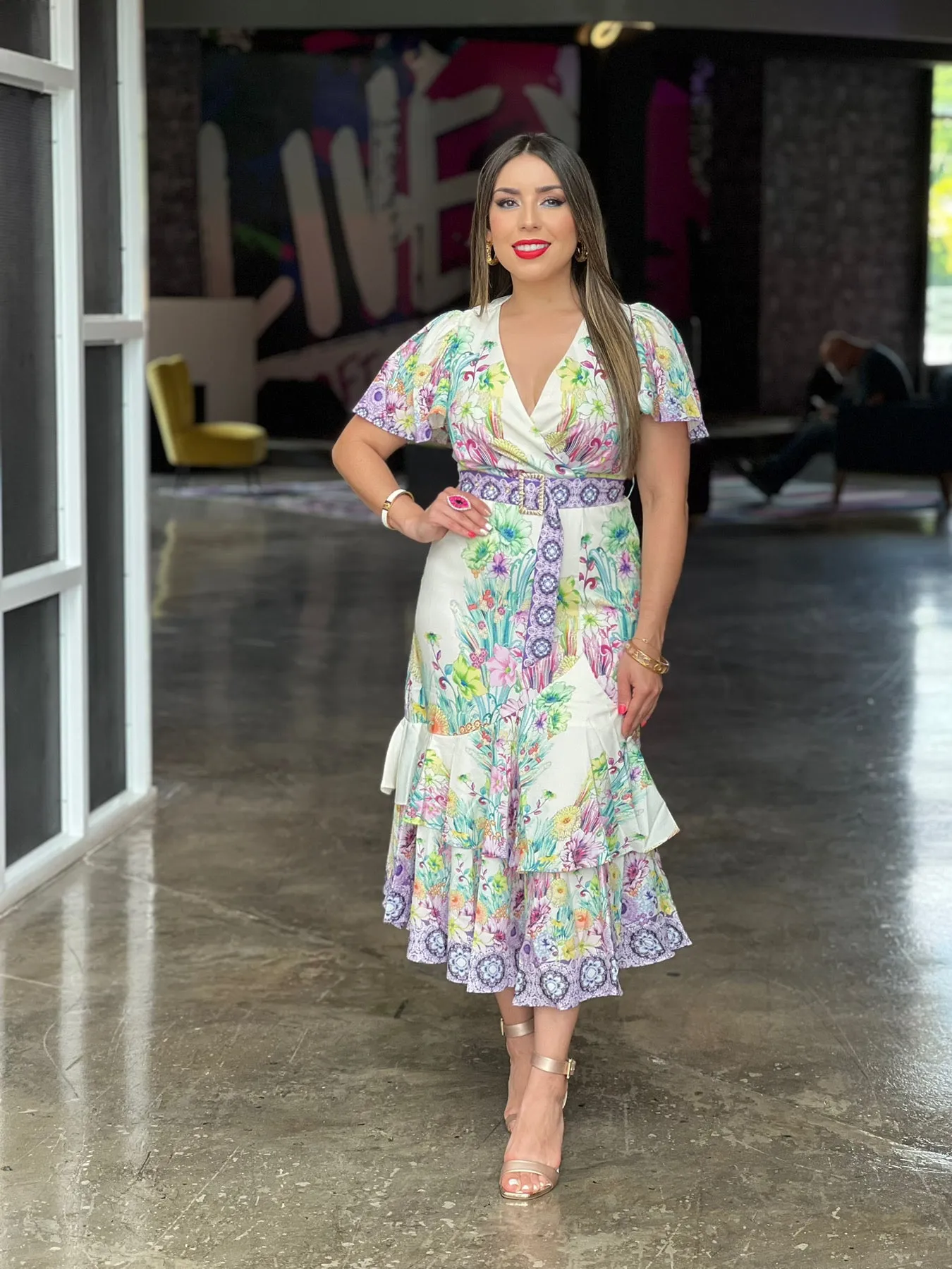 MIDI FLORAL DRESS