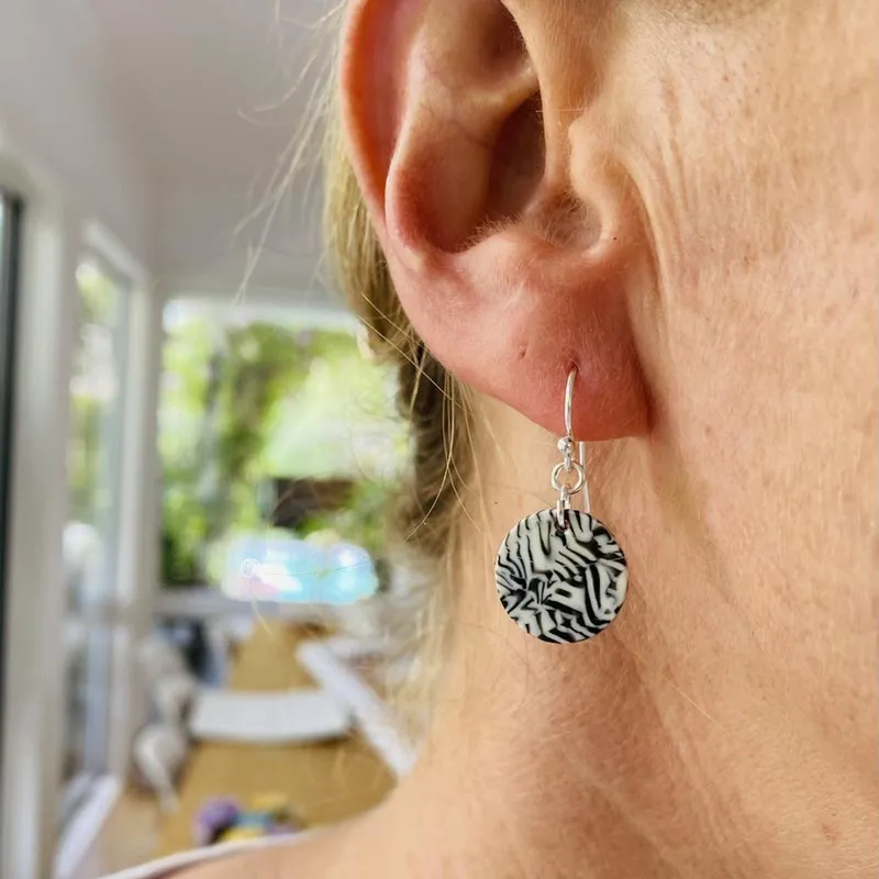 Mono Disc Earrings