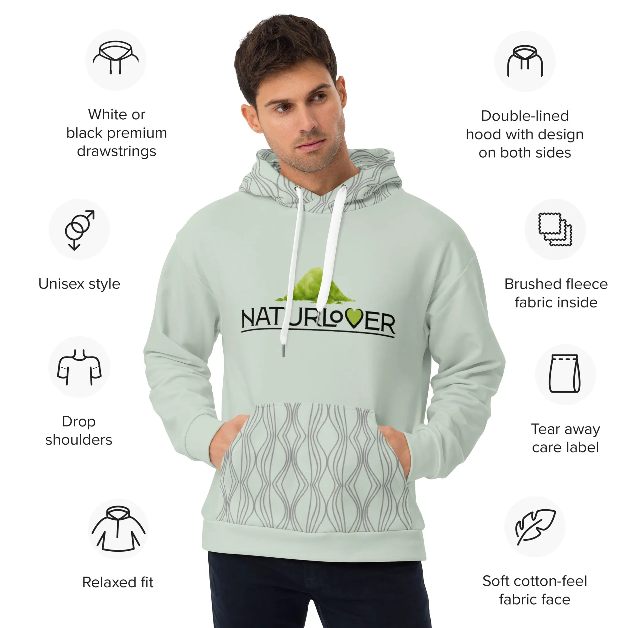 NaturLoVer Recycling Hoodie SPECIAL Edition, mint green