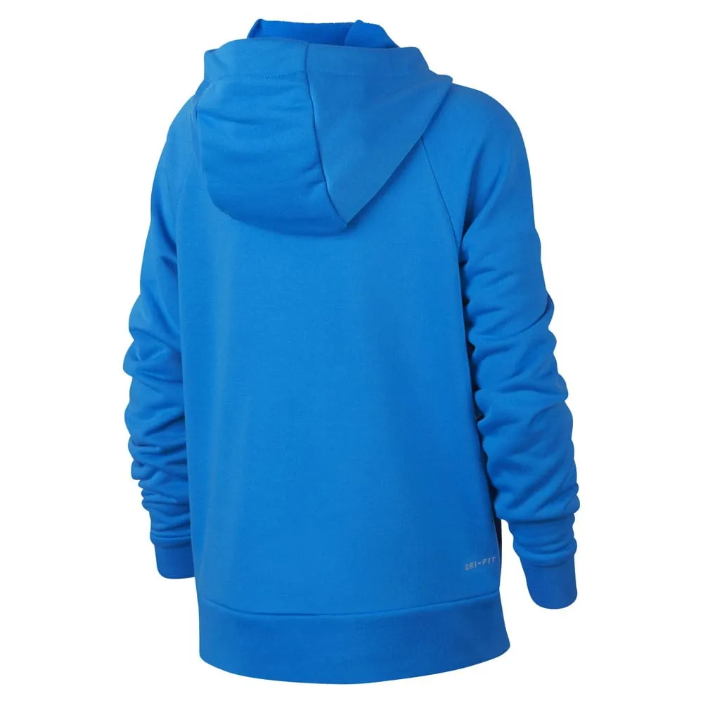 Nike Dri-Fit Pullover Boy's Blue Training Hoodie