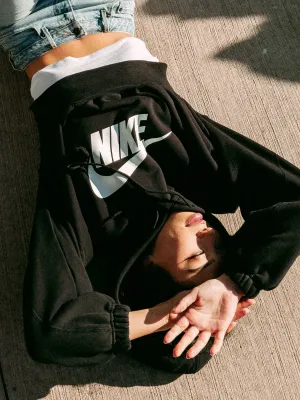 NIKE SPORTSWEAR CROP FLEECE HOODIE
