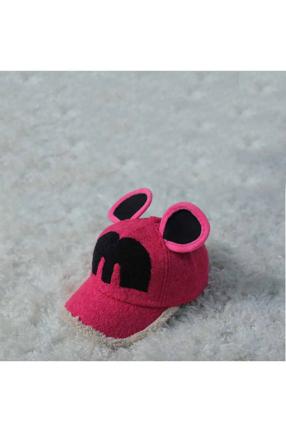 Pink mouse winter hat
