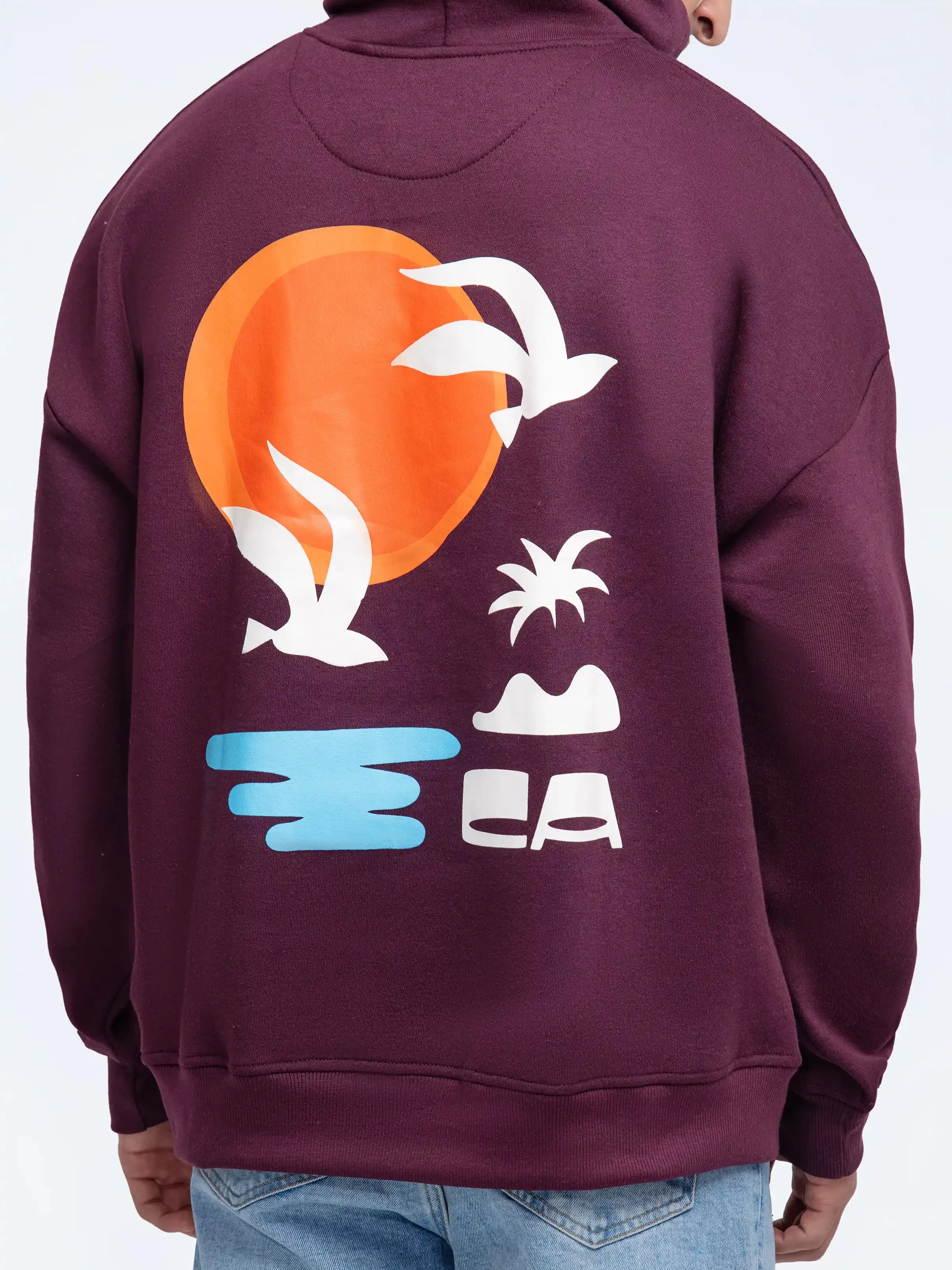Printed Pullover Hoodie - FMTH24-051