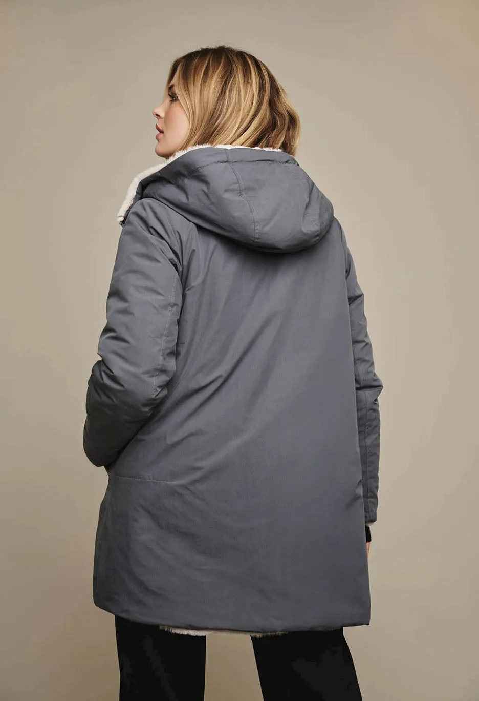 Reversible Hooded Coat