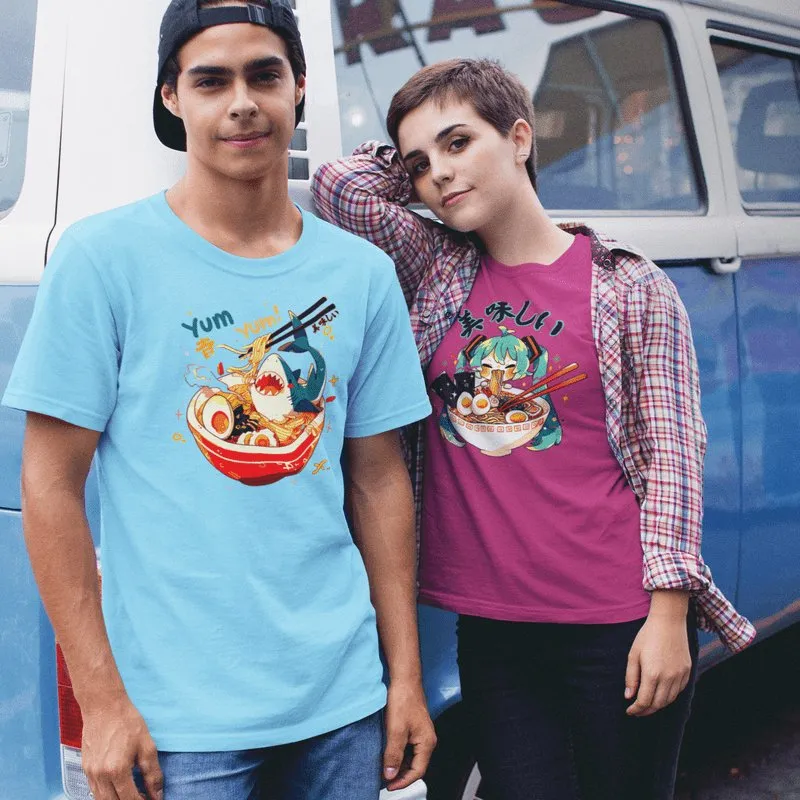 Shark in Ramen Bowl Tee