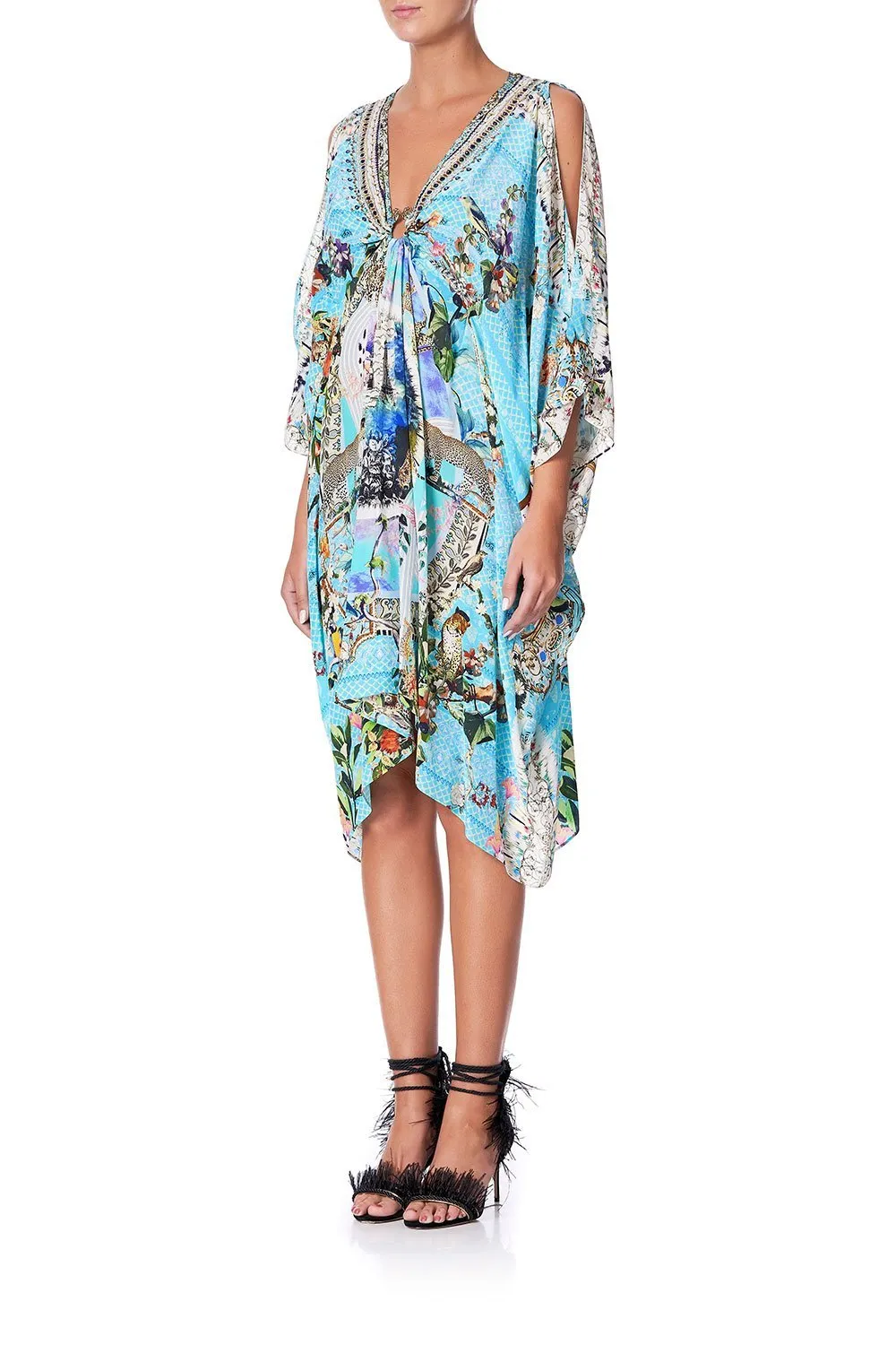 SHORT KAFTAN WITH HARDWARE GIRL FROM ST TROPEZ
