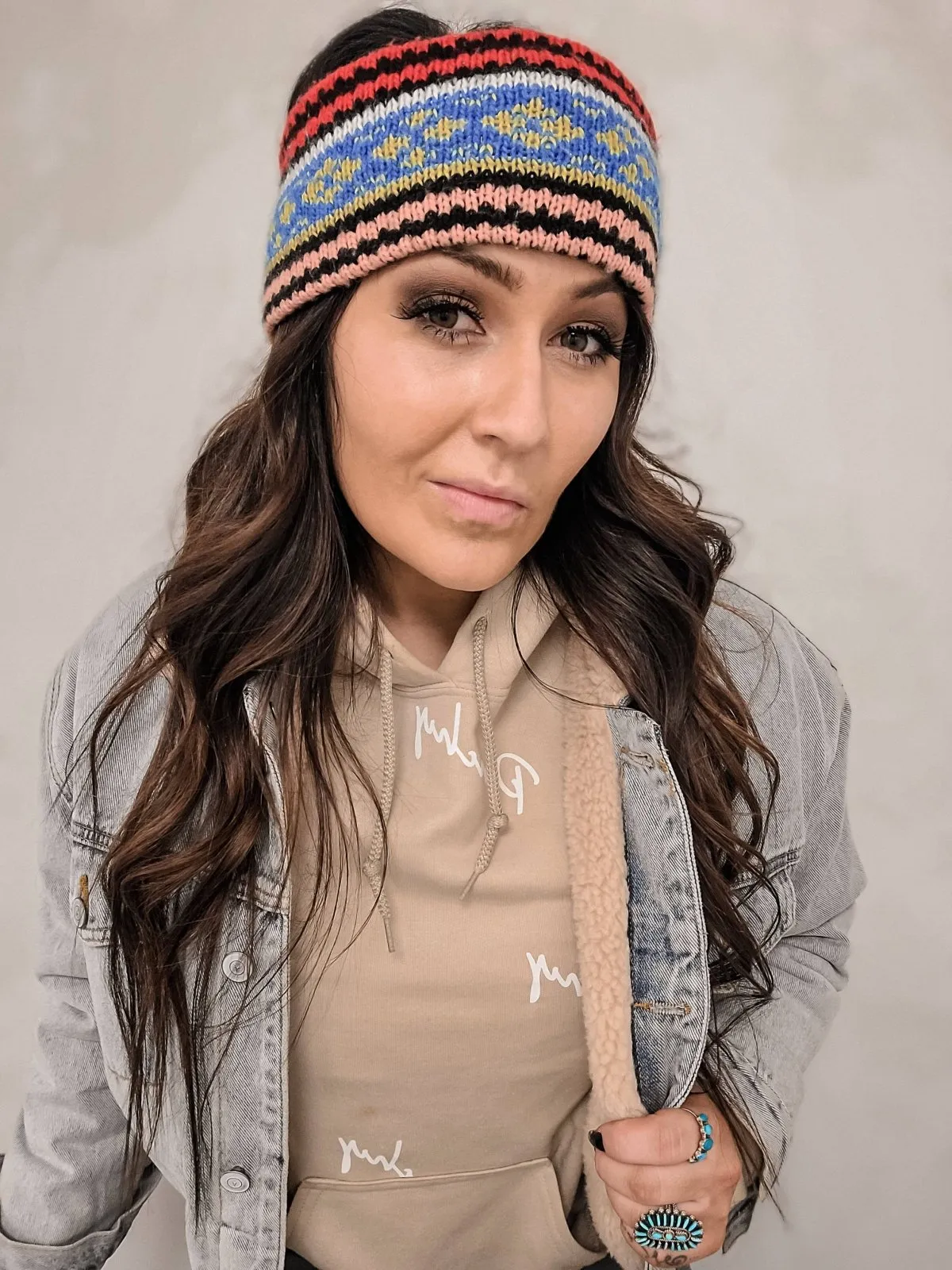 Tan Western Punchy Hoodie