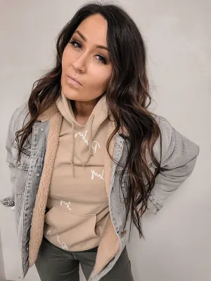 Tan Western Punchy Hoodie