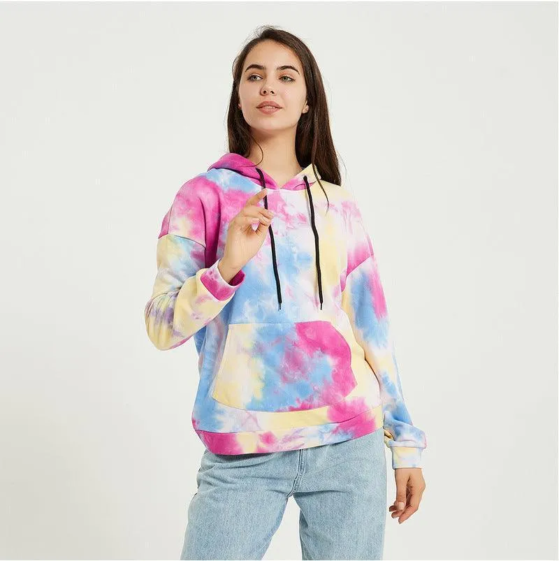 Tie-Dye Loose Fit Hoodie