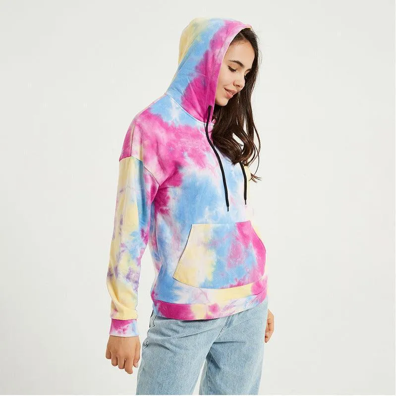 Tie-Dye Loose Fit Hoodie