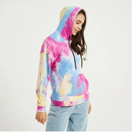 Tie-Dye Loose Fit Hoodie